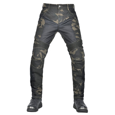 Adventure 4 Men Biker Jeans with CE Armor Protector - Camo