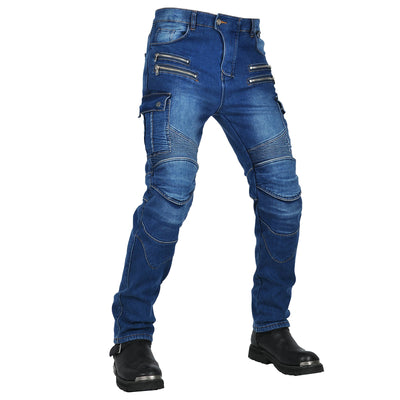 Fierce 4 Men Motorcycle Winter Plus Velvet Jeans