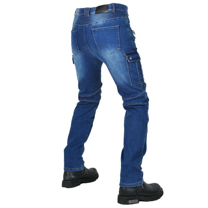 Fierce 4 Men Motorcycle Winter Plus Velvet Jeans