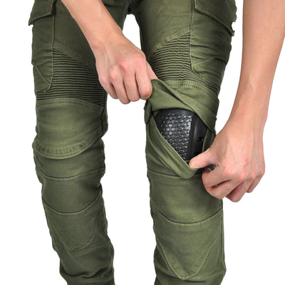 Multi-pocket Waterproof Riding Jeans with CE Certified Protectors