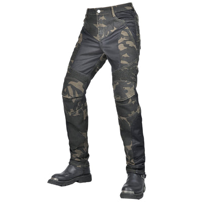 Jean de motard Adventure 4 pour hommes avec protecteur d'armure CE - Camo