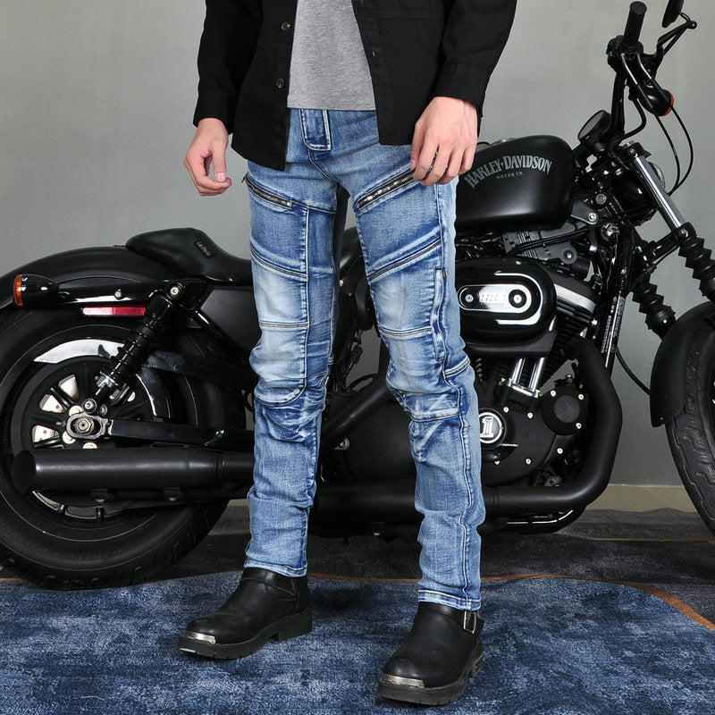 Jean d'équitation en denim stretch K-2 pour moto - Mise à niveau de l'équipement