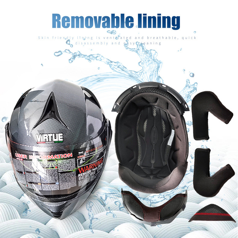 Flip Up Motorcycle Dual Lens Helmet with Bluetooth