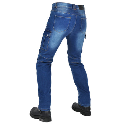 Fierce 4 Men Motorcycle Winter Plus Velvet Jeans