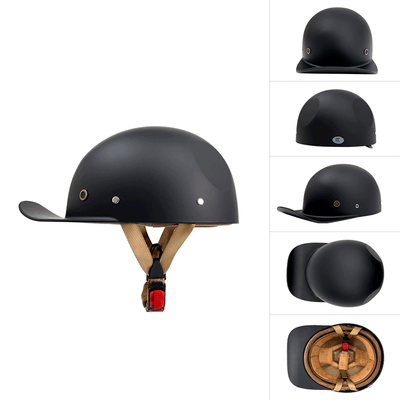 Casquette de baseball de moto toutes saisons, demi-casque