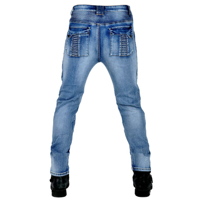 Men's Motorcycle Kevlar Denim Jeans With Protection Gear