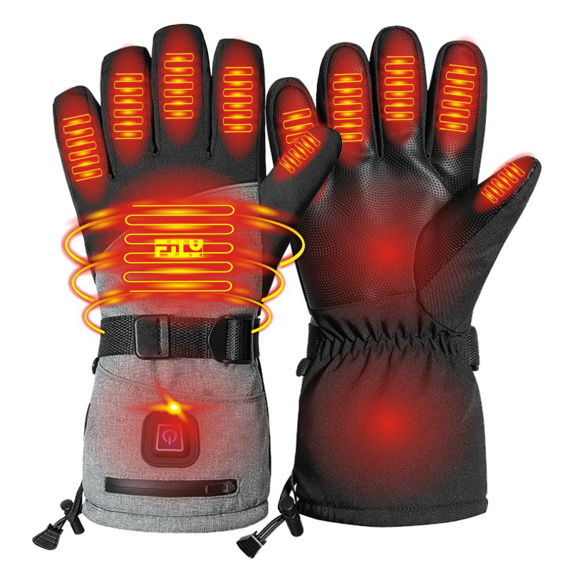 Gants de moto d'hiver chauffés par batterie intelligente