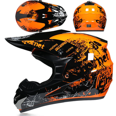 Casque de moto tout-terrain tout temps MX Dirt Bike Racing casque-noir mat 