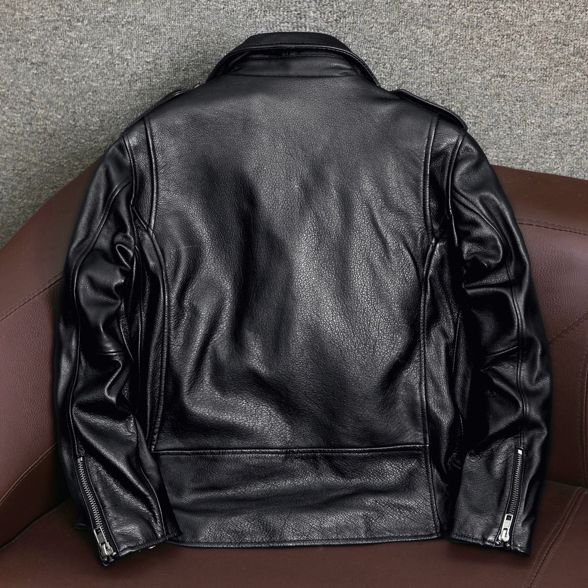 Motorcycle Comfortable Genuine Leather Jacket