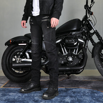 Fierce 4 Men Motorcycle Winter Plus Velvet Jeans