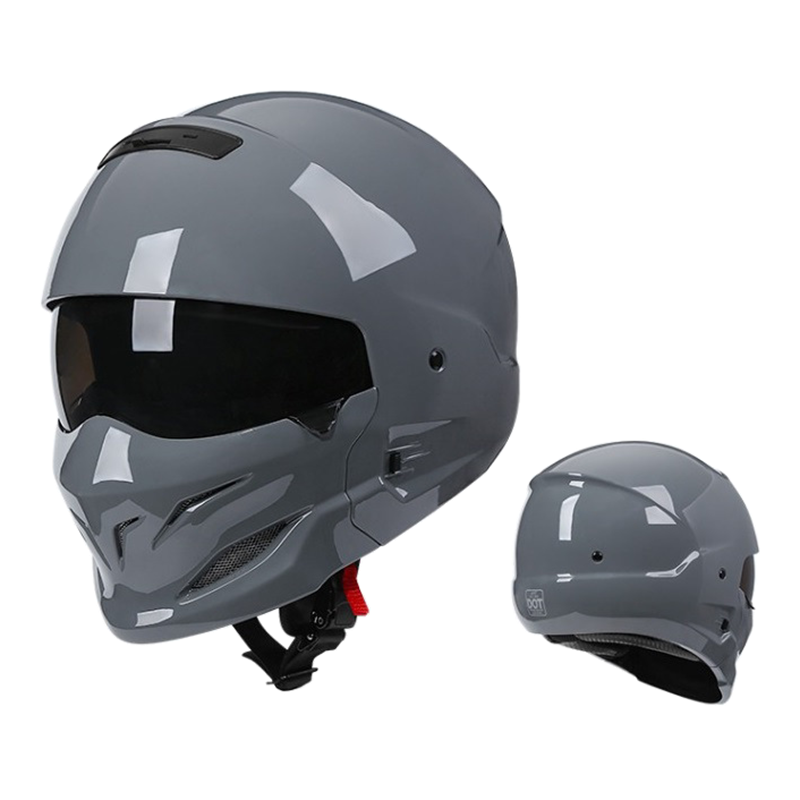 Casque de moto combiné rétro élégant