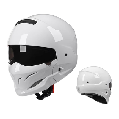 Casque de moto combiné rétro élégant