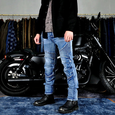 Men's Motorcycle Kevlar Tear-Resistant Denim Jeans