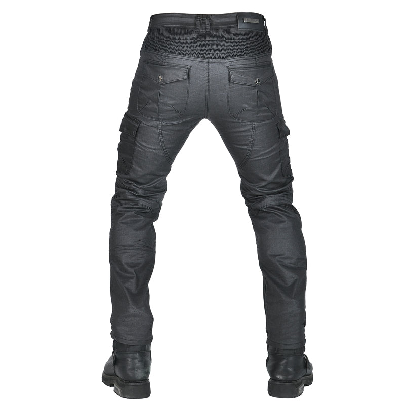 Pantalon de moto enduit multi-poches pour hommes