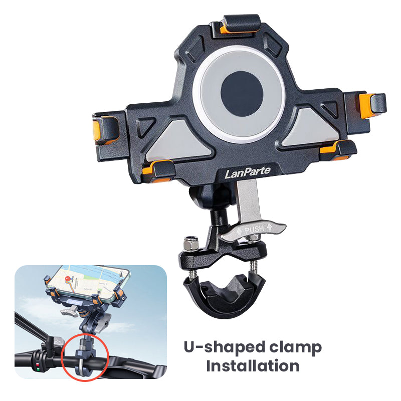Support de téléphone flexible anti-secousses pour moto