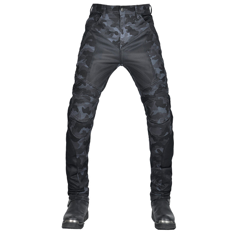 Adventure 4 Men Biker Jeans with CE Armor Protector - Camo