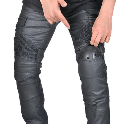 Pantalon de moto enduit multi-poches pour hommes