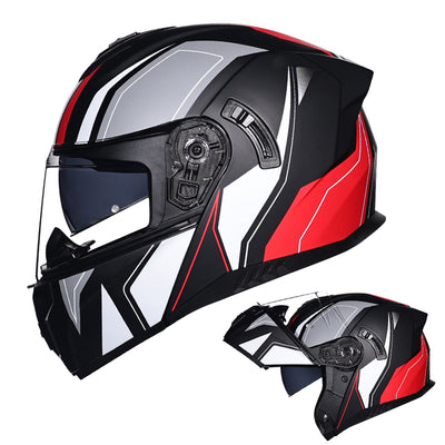 Casque modulaire de moto toutes saisons pour hommes et femmes