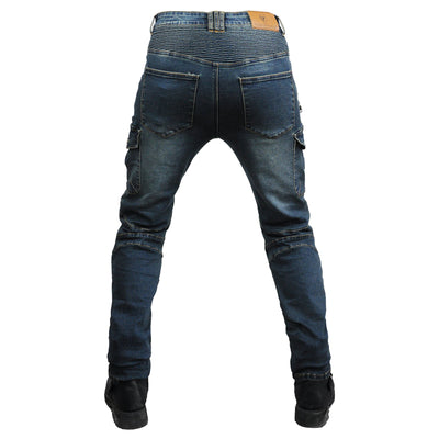 Jean anti-chute tout-terrain en denim pour moto de course