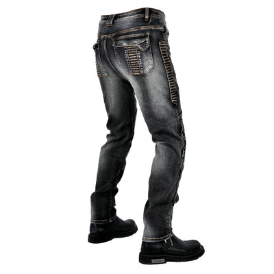 Men's Motorcycle Kevlar Denim Jeans With Protection Gear