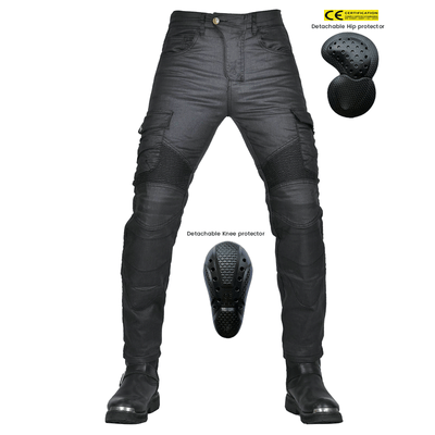 Pantalon de moto enduit multi-poches pour hommes