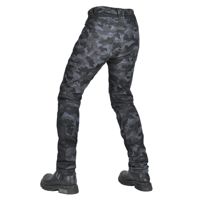 Jean de motard Adventure 4 pour hommes avec protecteur d'armure CE - Camo