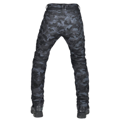 Jean de motard Adventure 4 pour hommes avec protecteur d'armure CE - Camo