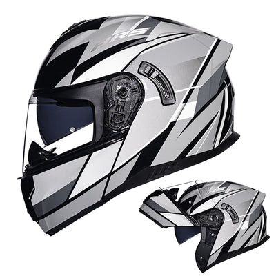 Casque modulaire de moto toutes saisons pour hommes et femmes