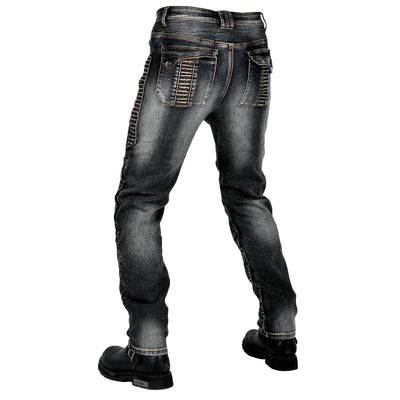 Men's Motorcycle Kevlar Denim Jeans With Protection Gear