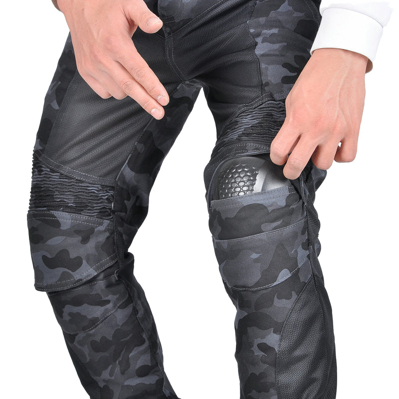 Jean de motard Adventure 4 pour hommes avec protecteur d'armure CE - Camo