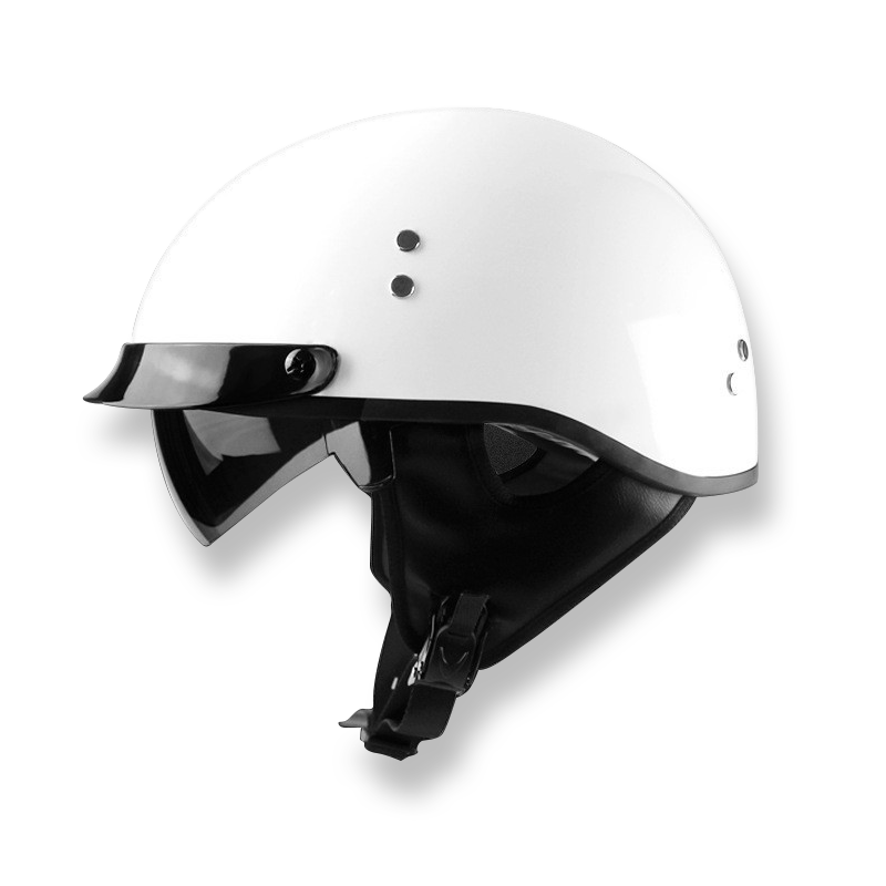 Sun Shield Half Helmet DOT