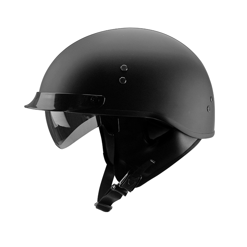 Sun Shield Half Helmet DOT