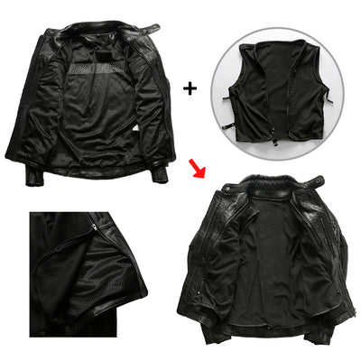 Biker Forward Genuine Leather Motorcycle Jacket
