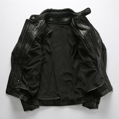 Biker Forward Genuine Leather Motorcycle Jacket