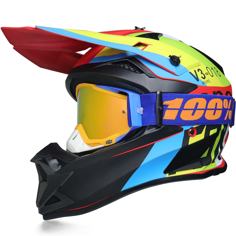 Casque de motocross Throttle 166 avec lunettes 