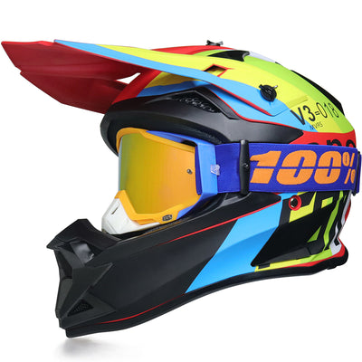 Casque de motocross Throttle 166 avec lunettes 