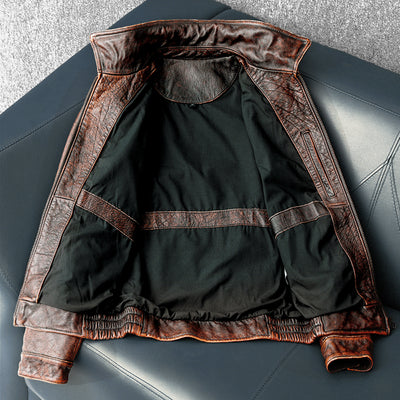 Air Force 2 Motorcycle Leather Jacket