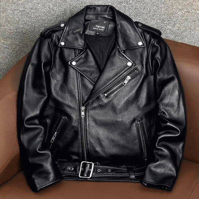 Motorcycle Comfortable Genuine Leather Jacket