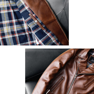 Biker Oil Wax Thick Cowhide Leather Jacket
