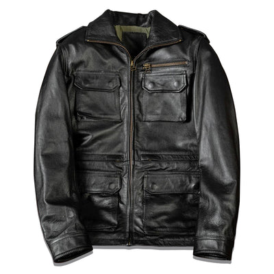 M6 Soft Cowhide Motorcycle Leather Jacket