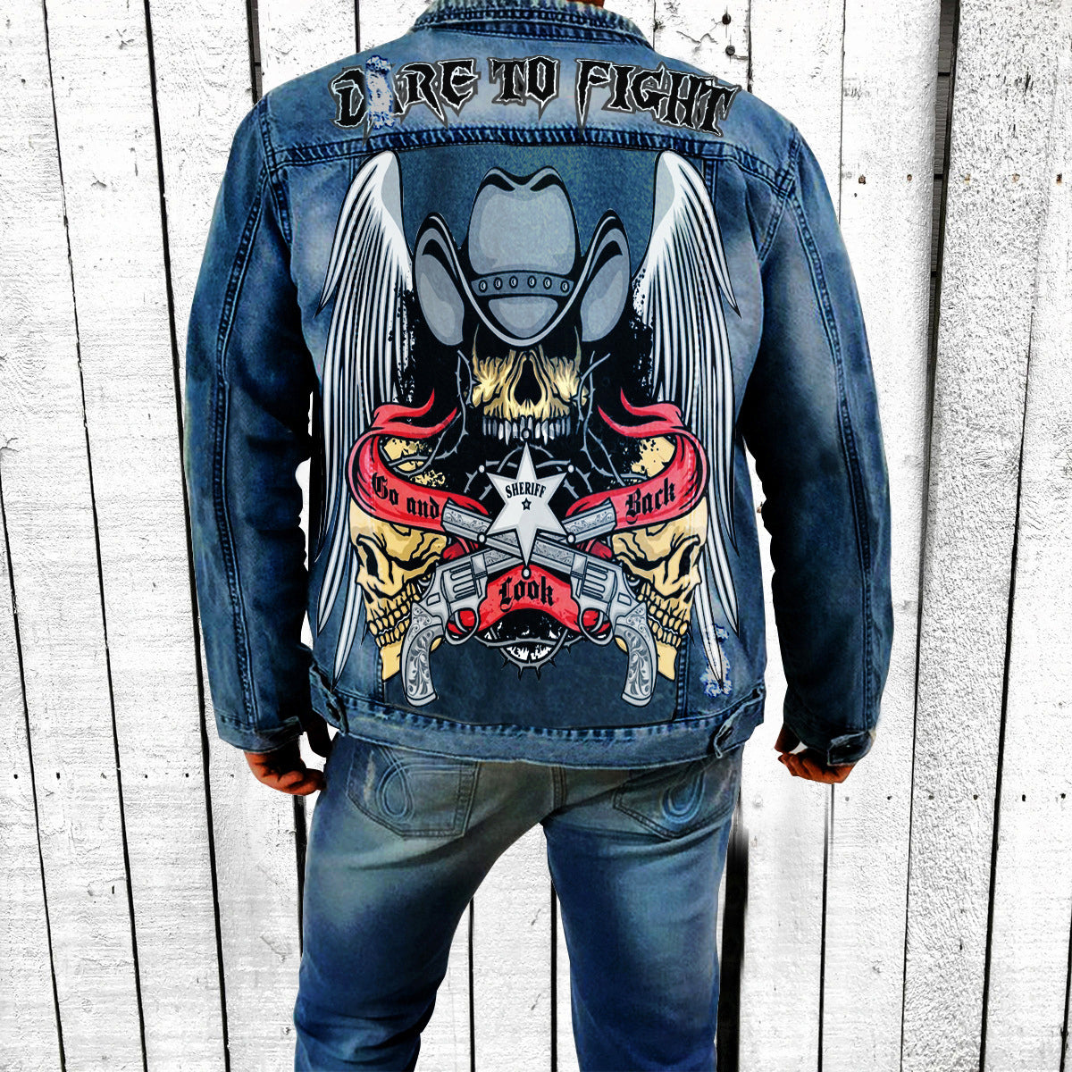 Men's Classic Pattern Denim Jacket