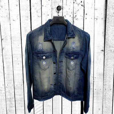 Men's Classic Pattern Denim Jacket