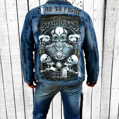 Men's Classic Pattern Denim Jacket