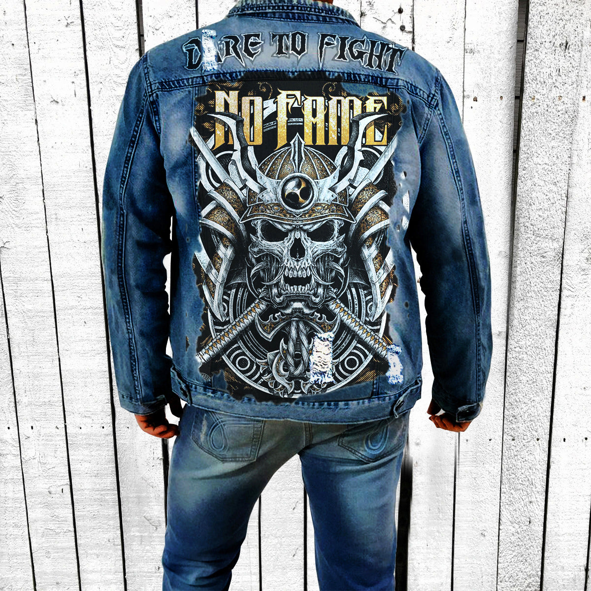 Men's Classic Pattern Denim Jacket