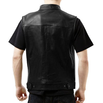 SOA Motorcycle Biker Club Genuine Leather Vest