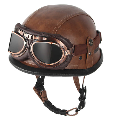 Casque demi-visage de style militaire rétro