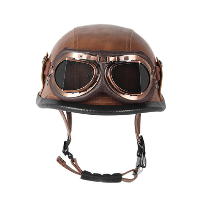 Casque demi-visage de style militaire rétro