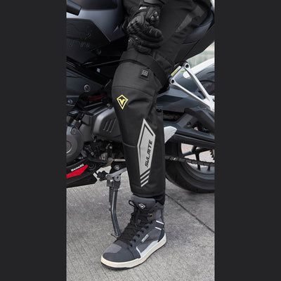 Motorcycle Electric Heating Knee Pads Winter Warm with Protective Gear