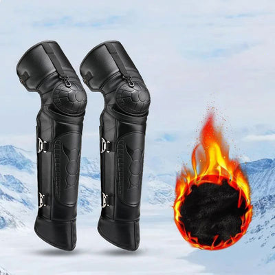 Windproof and Warm Winter Motorcycle Leather Knee Pads