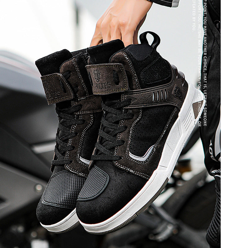 Bottes de croiseur de moto punk 